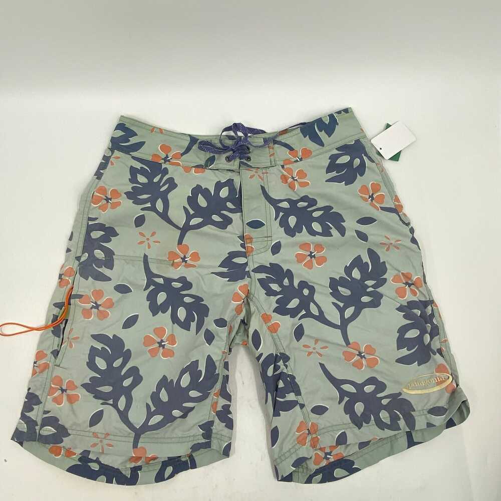 Patagonia Blue Floral Swim Trunks | Regular 29 Men’s Summer Polyamide - Picture 8 of 9